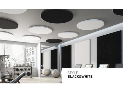 Pannelli fonoassorbenti Style Black and White a parete
